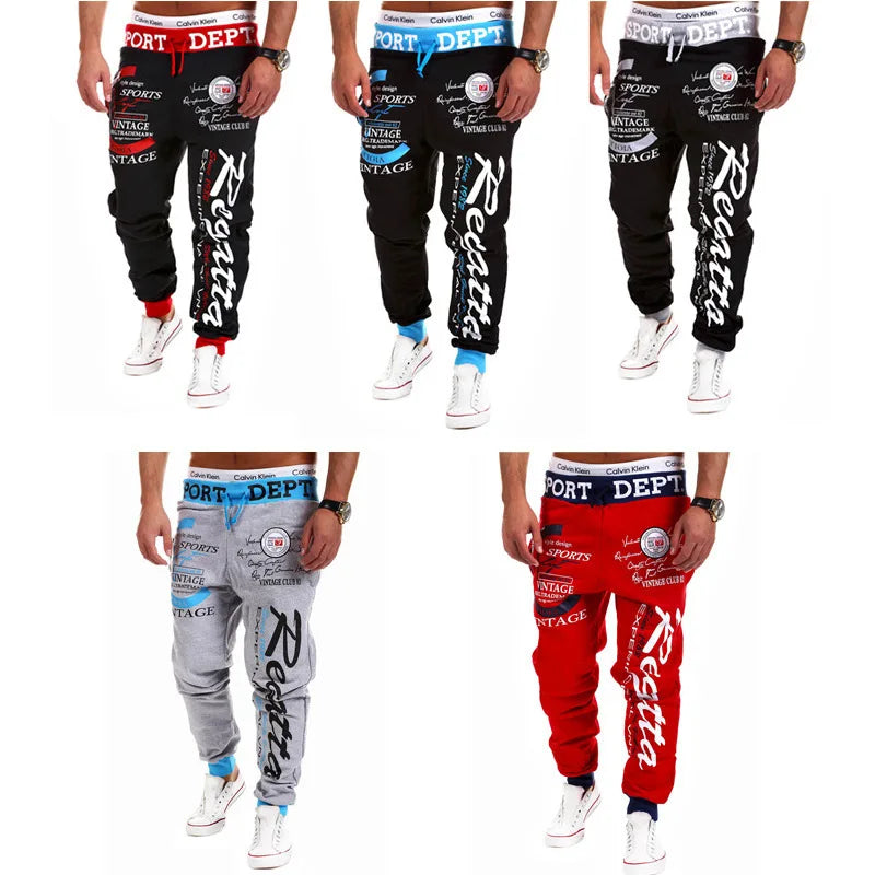 2026 New Men Jogging Long Pants Autumn and Winter Mens Fleece Hip Hop Sweatpants Soft Sports Pants Jogging Pant