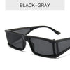 Retro Fashion Punk Square Sunglasses For Women Men Ins Popular Small Frame Silver Sun Glasses Trending Shades UV400 Ladies Eye