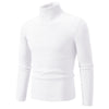 Autumn Men's Turtleneck Sweater Winter Knitted Striped Warm Outdoor Tops