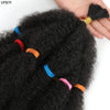 Afro Kinky Curly Hair Bulk Synthetic 12inch Ombre Marley Twists Braiding Hair #1B 4 27 30 33 99J Green Ombre Purple Brown Colors