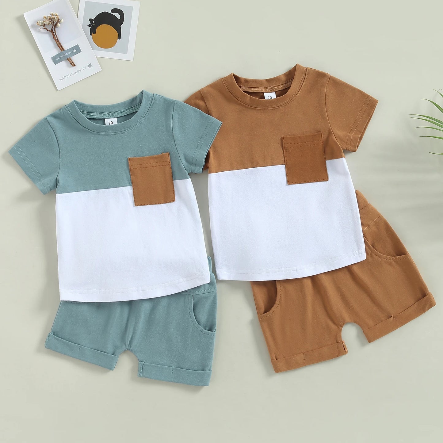 ma&baby 0-3Y Toddler Infant Baby Boy Girl Clothes Sets Casual Short Sleeve T-shirt Tops Shorts Summer Outfits Clothing