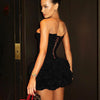 Red Color Women Sexy Strapless Ball Gown Mini Fashion Celebrity Nightclub Party Dress Birthday Cocktail Girls' Outfit