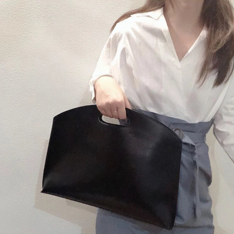 Damenhandtasche, neue Aktentasche mit großem Fassungsvermögen, modische, vielseitige Pendler-Tasche, Leder-Aktentasche, Umschlag-Clutch-Tasche