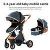 Kinderwagen 3 in 1 Kinderwagen für Babys, leichte Buggys, Babykutsche, ISOFIX BASIS, Baby Reisekinderwagen, Neugeborenenkinderwagen