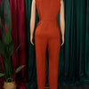 Wmstar Women's Jumpsuits One Piece Outfits Sleeveless Solid Office Lady Summer Sexy Playsuits Overalls Wholesale Dropshipping