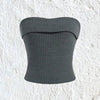 Sexy Rib-knit Tube Top Women Summer 2024 Y2K Clothes Grunge Punk Solid Strapless Sleeveless Slim Fit Crop Tank Top Streetwear
