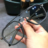 -1 -1.5-2-2.5-3 Doppelsteg Quadratische Myopie Brille Herren Damen Retro Anti-Blaulicht Kurzsichtigkeit mit Sehstärke Computerbrille