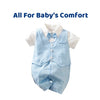 0-18 Baby Bodysuit Gentleman Style Handsome Formal Cotton Comfortable Soft Boys And Girls Summer Short Sleeved Newborn Clothes