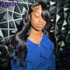 Highlight Red Blonde Colored 6X4 Lace Closure Wig Pre Plucked Ready Go Human Hair Wigs for Women 200% Body Wave Lace Frontal Wig