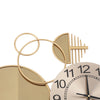 Large Golden Modern Minimalist Metal Wall Clock Family Living Room Decoration Pendant Creative Light Luxury Wall Watch Silent