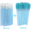 HIJOYSEEN 100 Pcs Makeup Brushes For Lip Eyebows Eyelash Shining Mascara Wands Applicators False Lashes Beauty Tools