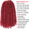 14 12 inch Butterfly Faux Locs Crochet Hair Braids Pre looped Distressed Goddess Butterfly Soft Locs Crochets Braids Cheveux Lok