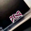 Huitan Gorgeous Finger Ring for Women Fashion Female Fashion Bright Zirconia Jewelry for Engagement Ceremony Party Accessories