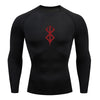 Anime Men's Compression Shirt Fitness Sport Running Tight Gym TShirts Athletic Workout Quick Dry Tops Tee Summer