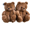 Highland Cow Fashion Bear Plush Slippers Women Men House Animals Soft Shoes Christmas Slipper Adults Indoor Shoes