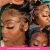 20 40 Inch Body Wave 360 Full Lace Frontal Wigs 100% Human Hair Preplucked Brazilian 250 Density Water Wave 13x6 Lace Front Wig