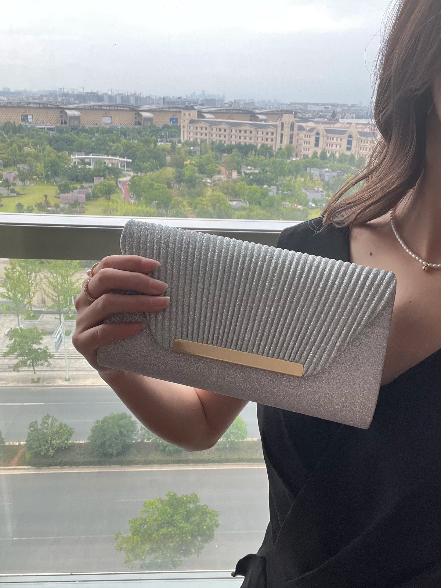 Fashion Elegant Clutch Bag New 2023 Hot Selling Chain Dinner Bag Bride Bridesmaid Lady Handbag Factory Outlet
