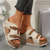 Neue Ankunft Damen Sommer 2025 Neue Plateau-Keilabsatzsandalen Übergröße Bequeme Freizeit Outdoor Offene Zehen Strandslipper