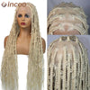 36 Zoll Synthetische Spitze Geflochtene Perücken Schmetterlingszöpfe Spitzenperücke für schwarze Frauen Zopfperücken im Ausverkauf Box Braids Spitzenperücke