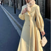 Plus Size 2024 Autumn/Winter New Style French Vintage Tweed Large Lapel Woolen Overcoat Long Sleeve Double Row Button Overcoat