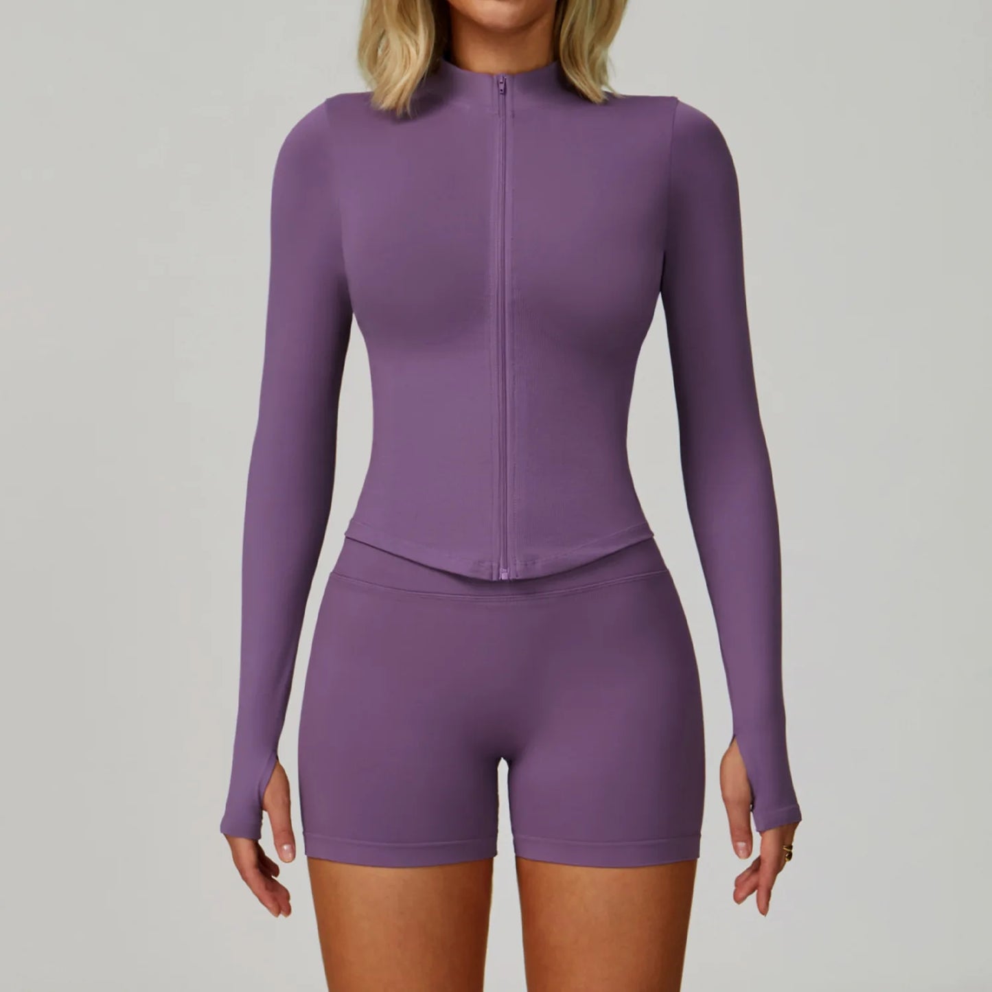 SWELTERING 2/3PCS Seamless Yoga Set Gym Clothes Sportswear Fitness Suits Women Workout Bra Crop Top Long Sleeve Sports Suits