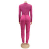 Sexy Mesh Patchwork Jumpsuits for Women Elegant Long Sleeve Bandage One Piece Party Long Bodysuit