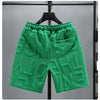 Neue Mode gestrickte Shorts Herren Bequemer elastischer Bund Kleidung Männliche atmungsaktive kurze Hosen Übergröße