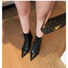 BIGTREE Shoes Cross Straps Sexy Women Boots Pointed Toe Stiletto High-heel Boots 2025 New Women's Ankle Boots Plus Size 42 43