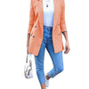Women Fashion Solid Casual Suit Office Wear Vintage Long Sleeves Coat Spring Autumn Lady Jackets Blazers Jacket Lapel Outerwears
