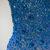 Luxury Rhinestones Sexy Mesh See Through Bodycon Dress Women Birthday Evening Cocktail party Gown Red Carpet Club Stage Outfit