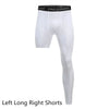 Men Compression Pants Base Layer Exercise Trousers Running Tight Sport Cropped One Leg Leggings Basketball Football Yoga Fitness