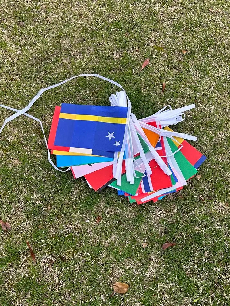 2026 Football Cup Flag 14x21cm  Small World Flag Hanging Flag Bar Store Supermarket Cup banner for decoration