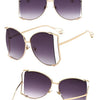 Fashion Model Ocean Gelb Quadratische Sonnenbrille Damen Luxusmarke Oversized Shades Perle Chic Sonnenbrille für Damen Herren Oculos