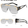 2023 Luxury Big Square Sunglasses Women Brand Designer Retro Blue Sun Glasses For Female Oversized Black Shades Oculos UV400