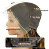 Ombre Highlight 13*4 Lace Front Wig Human Hair 1B/30 Black Brown Body Wave Wigs Transparent Lace Brazilian For Women 200%