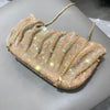 Shiny Rhinestones Handmade Evening Clutch Bags New Folds Purses and Handbags Luxury Designer Wedding Party High Quality