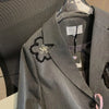 OCEANLOVE Bestickte Blumenblazer Damen Frühling Herbst Koreanische Mode Chaquetas Elegante Graue Lockere Retro-Blazer Feminino
