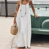 New Arrival Women's Strapless Backless Long Loose Home Dress Comfortable Sleepwear Casual Maxi Dress