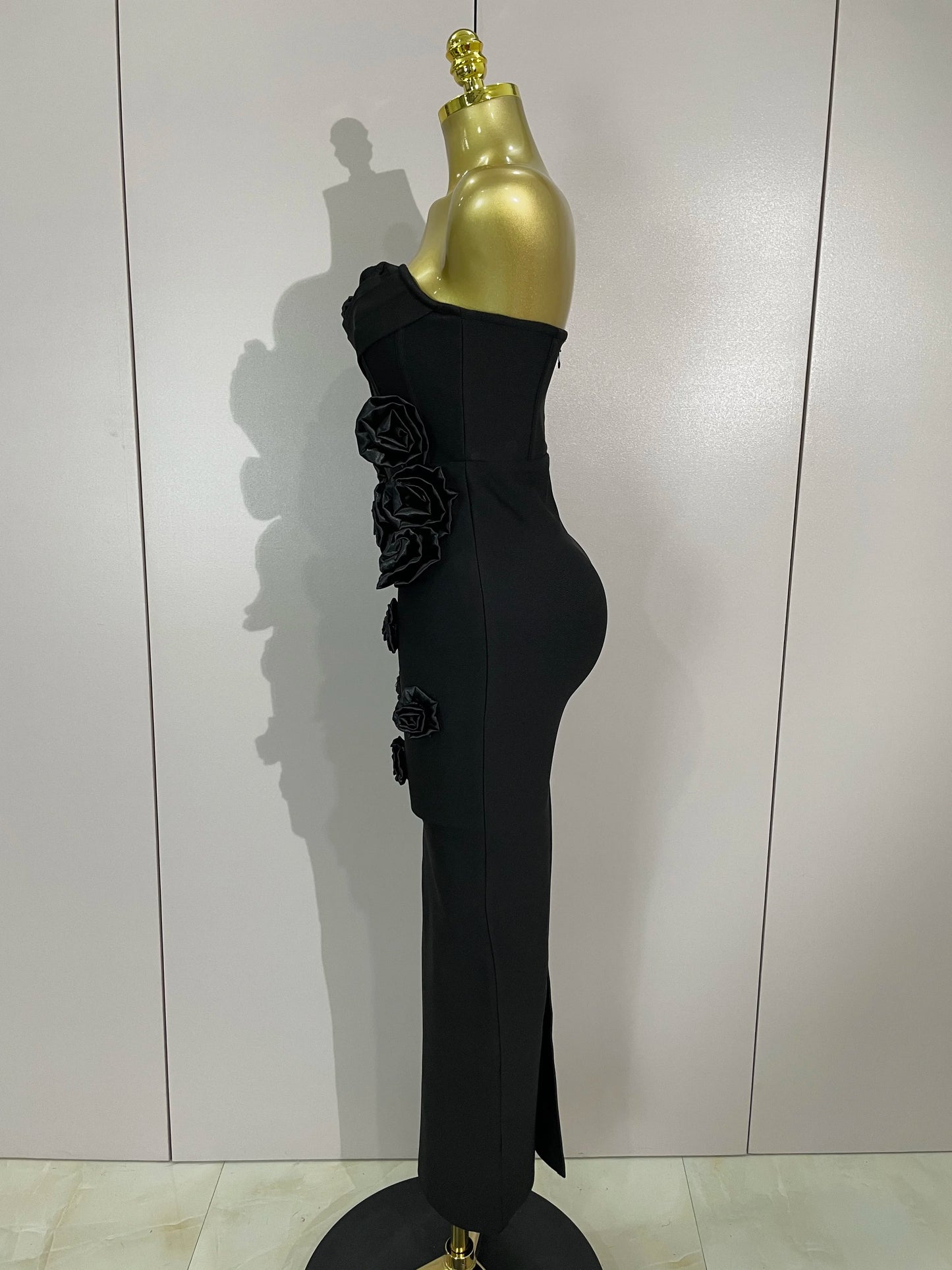 Sexy Fashion White Elegant Strapless Flower Bodycon Long Dress Women Casual Streetwear Club Birthday Party Slim Elegangt Dresses