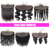 Peruanisches Haar 4x4 Lace Closure Vorgezupft Glattes Haar 13x4 HD Transparente Lace Frontal 100% Echthaar Natürlicher Haaransatz