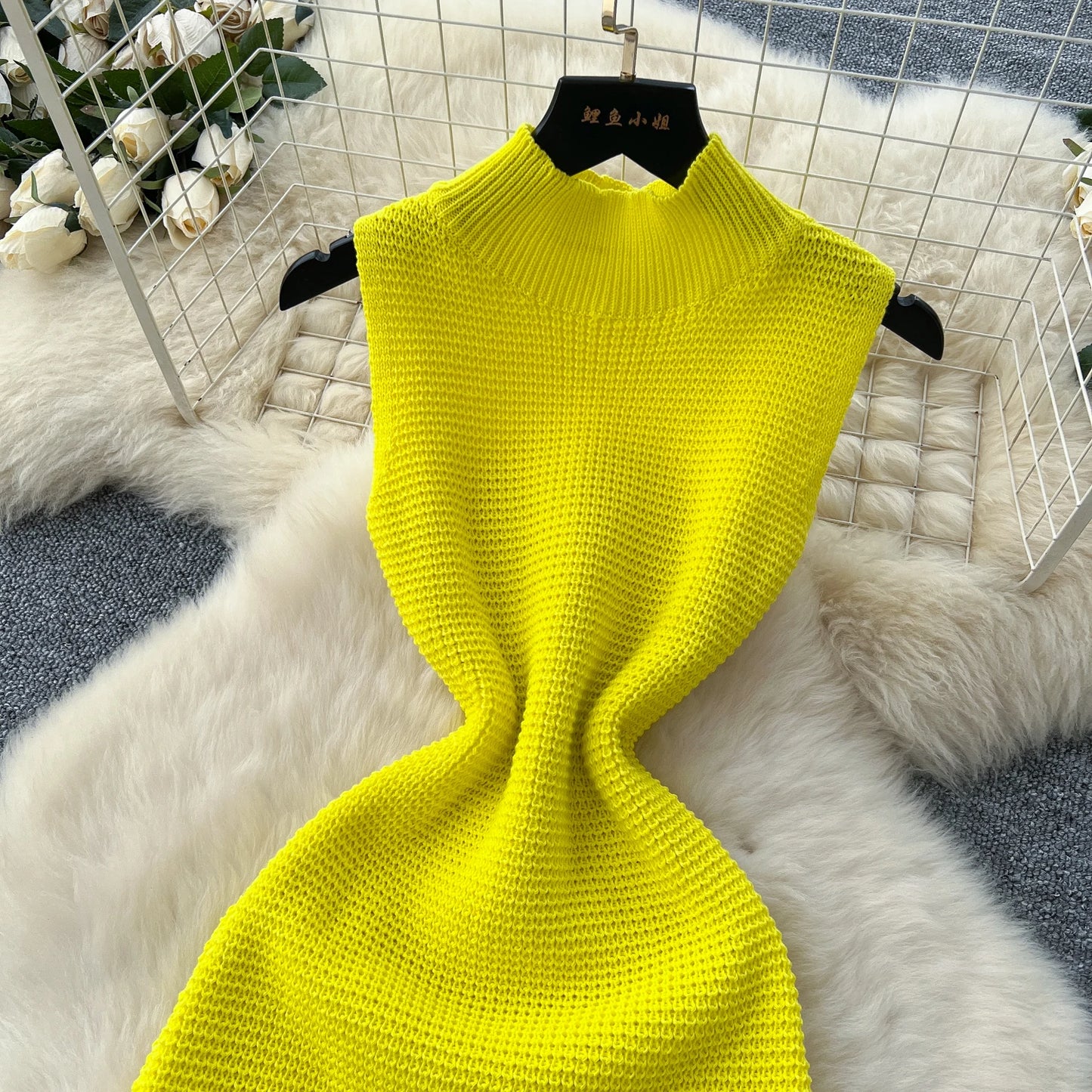 Chic Elastic Knit tassel O Neck Women Elegant Korean Fashion Vestidos Summer A-line Wrap mini dress