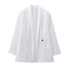 Women's Clothing Luxury Brand Design High-end Blazers Jacket Office Lady Suit Coats White Black Blazer Long-sleeved Top Jacket