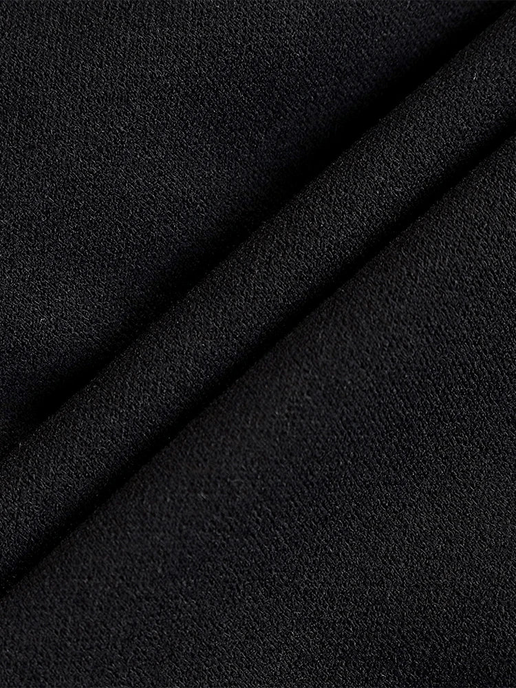 NewAsia Off-Shoulder Blazer-Kleid Zweireihig Rutschfest Rückenfrei Gerafft Tief Ausgeschnitten Reißverschluss Bodycon Robe Elegante Clubkleider