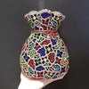 Neueste Blumenvase Strass Abendtaschen Frauen Kristall Handtaschen Metallkette Elegante Partytaschen Luxus Designer Clutch Geldbörse