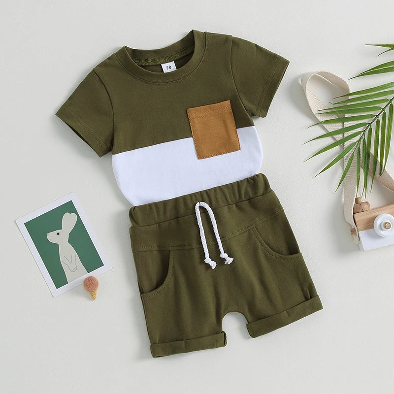 ma&baby 0-3Y Toddler Infant Baby Boy Girl Clothes Sets Casual Short Sleeve T-shirt Tops Shorts Summer Outfits Clothing