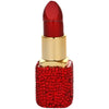 Luxury Diamond Lipstick Inflatable Lighter Mini Butane Pink Water Diamond Portable Lighter High End Women's Smoking Gift