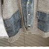 2023 New Autumn Winter Women Splicing Denim Jacket Women Long Sleeve Jean Jackets Female Loose Sweater Cardigan Jacket