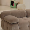 Customized Italian Minimalist Tofu Block Sofa Medieval Furniture Lamb Velvet Simple Cream Wind Fabric Module Sofa Sofa Couch