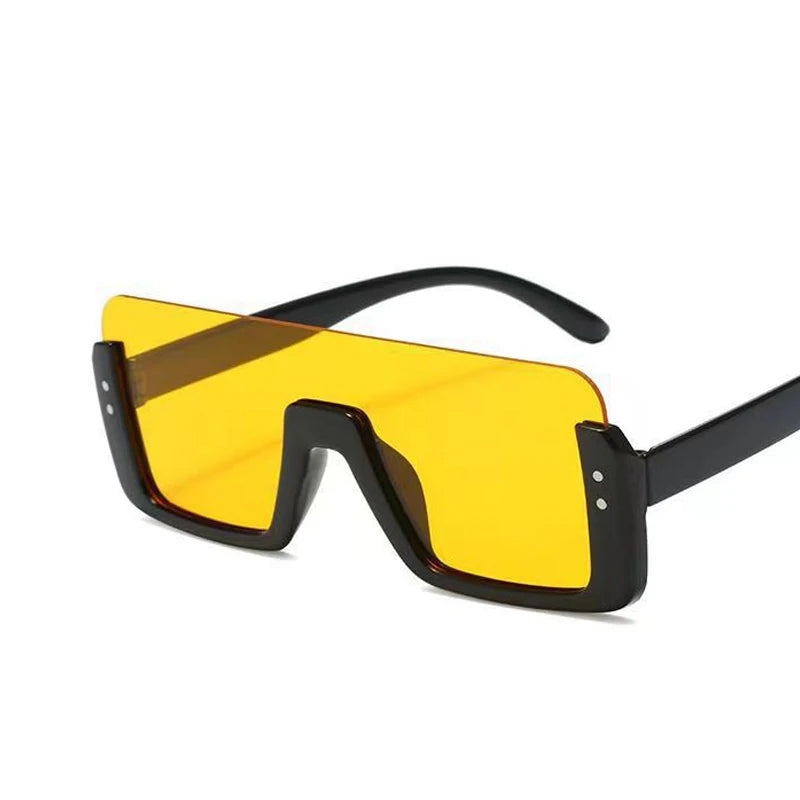 Neuartige Sonnenbrillen für Herren und Damen – modische, mehrfarbige große Rahmen, quadratisch, rundes Gesicht, Retro-Integrationsbrille