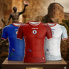 2026Haiti Soccer Jersey Short Sleeve T-Shirt 3D Graphic Printed Kid Sportswear Athletic Fitness Training Tee Tops Football Shirt